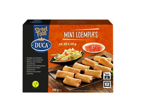 [134250] Mini Loempia Vegetarisch Duca 45 x 20 gr