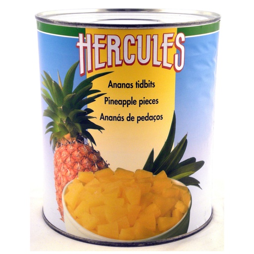 [522470] Ananas Tidbits Hercules Blik 3.05 kg