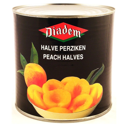[52257] Perziken Halve Diadem Blik 2,6 kg