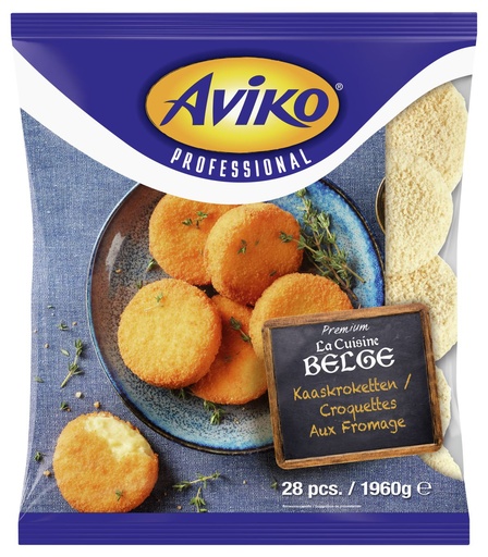 [13210] CROQUETTE DE FROMAGE ARTISANALE SAC 28X70GR AVIKO