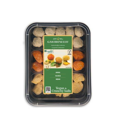 [132872] Vegan Crunchy Balls Mix Gastronello 3 x 10 x 30 gr