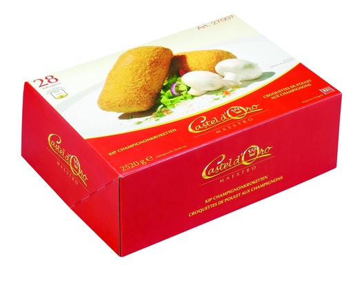 [13141] Croquette Poulet/Champignon Maestro Castel D'Oro 28 x 90 gr