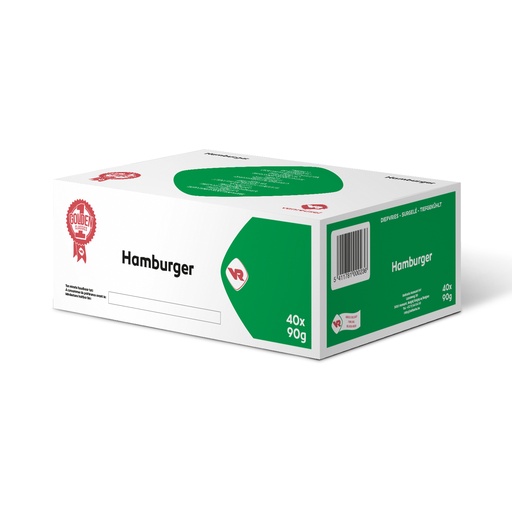[11309] HAMBURGERS VERT 40X90GR VANREUSEL