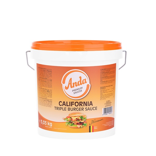 [2514050] California Triple Burger Saus Anda Emmer 3 L