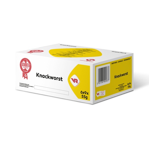 [11436] Knakworst Zonder Vel Vanreusel 54 x 55 gr