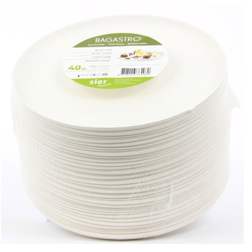 [89233] Bagastro Bord Rond 20 cm 40 st