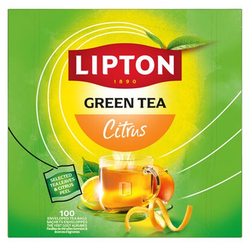[73202] Lipton Thee Green Citrus  Feel Good Selection 100 st