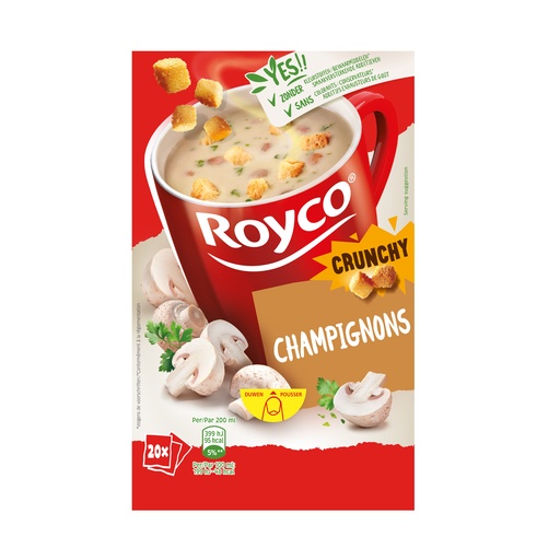 [40711] Royco Minute Soupe Champignon Crunchy 20 pcs