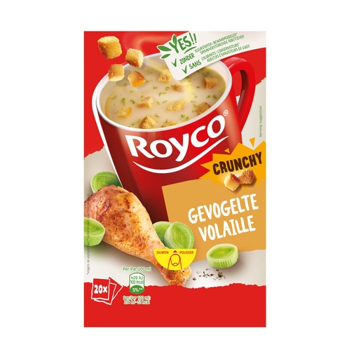 [40707] Royco Minute Soup Gevogelte Crunchy 20 st