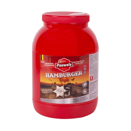 [25896] Hamburger Triple Saus Pauwels Pet 3 L