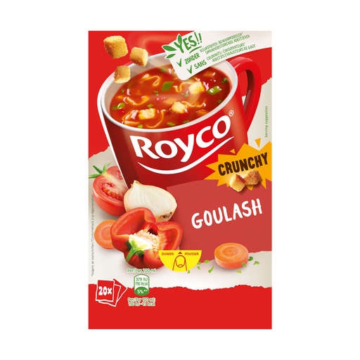 [40717] Royco Minute Soup Goulash Met Runds 20 st