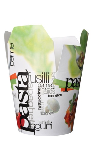 [811242] Pasta Beker Small F17 460 ml Smiling Cook 50 st