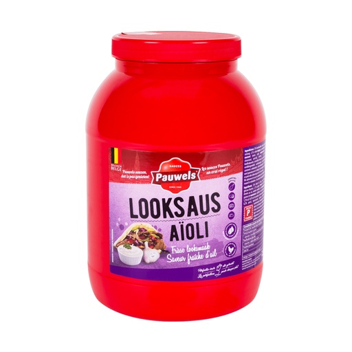[26015] Garlic Sauce Pauwels Pet 3 L