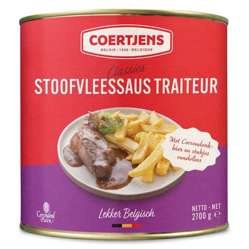 [22014] Sauce pour Carbonnades Traiteur Bière Bœuf Coertjens Boîte 2,7 kg