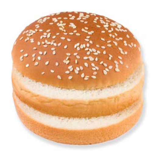 [139491] 5384 Hamburger Bun Sesam Double Cut Pastridor 2 x 24 x 77 gr