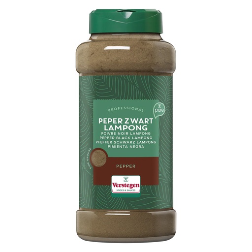 [39053] Peper Bolletjes Gemalen Zwart Verstegen Pot 475 gr