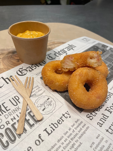 [135262] Mini Gouda Bacon Donuts Frit is it 45 st