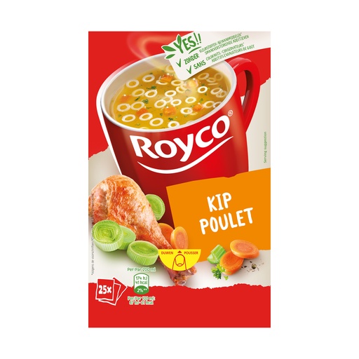 [40712] Royco Minute Soupe Poulet Classic 25 pcs