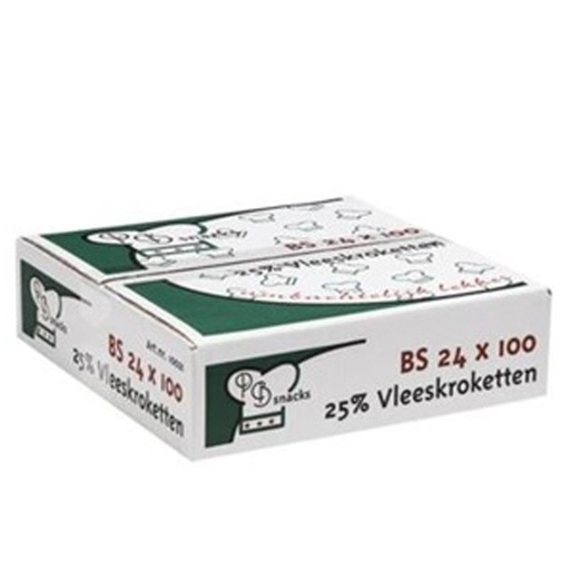 [13013] Meat Croquettes 25% PB Snacks 24 x 100 gr